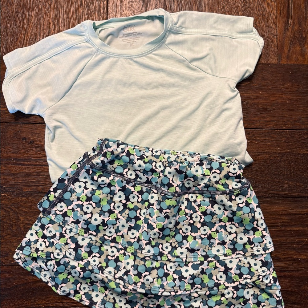 Athleta Light Blue Kids Tee